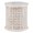 White, variant on Maklaine Transitional Wood Hand Carved Side Table in Natural