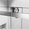 thumbnail image 3 of JERFIT Stainless Steel Shower Door Top Rail Track Only in Brushed Nickel, Sliding Glass Door Top Mount Buffer Track, Universal Top Guide Rail for Bathroom, 3 of 5