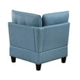 thumbnail image 4 of Miekor Furniture Living Room Furniture Corner Wedge Blue Tufted Solid Wood Modern Comfort 1pc Modular Piece Wedge Sofa Hidden Storage 26134, 4 of 16