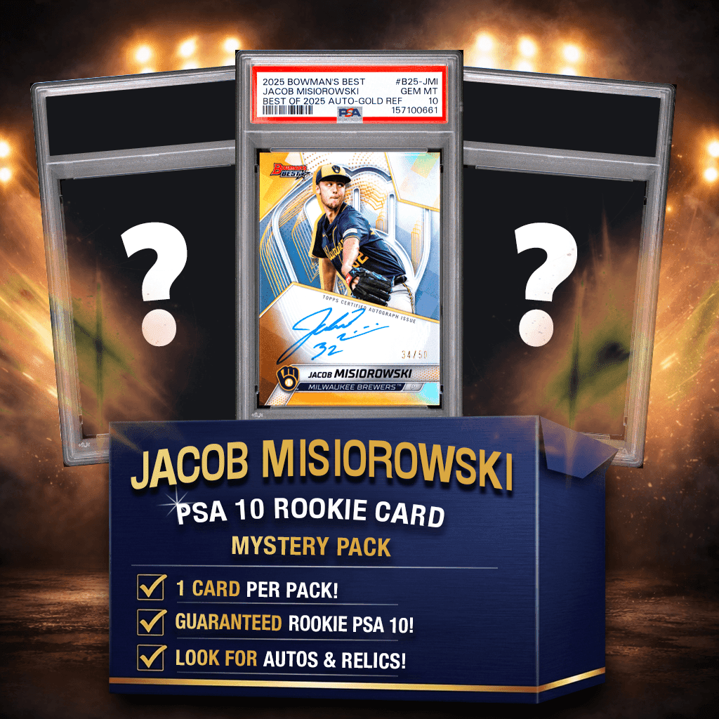 Jacob Misiorowski PSA 10 Graded Rookie Baseball Card Mystery Pack ...