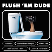 DUDE Wipes Odor Destroyer Flushable Wipes, XL Wet Wipes, Deodorizing with Clean Scent, 48 Count, 2 Pack