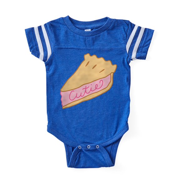 CafePress - Cutie Pie_New - Cute Infant Baby Football Bodysuit