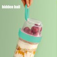thumbnail image 4 of Double-Layer Salad Cup with Dressing Container, 310ml+760ml Portable Meal Prep Kit for Office & Travel, 4 of 6