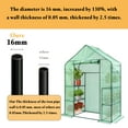 thumbnail image 6 of 29 x 56 x 75" Walk-in Greenhouse - Thicken PE Cover & Heavy Duty Frame. Durable 3-Tier 4-Shelf Plant House for Patio, Backyard, Outdoor. ESL Greenhouses, 6 of 8