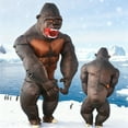 thumbnail image 2 of Inflatable Costume Orangutan Inflatable Suit Halloween Christmas Carnival Theme Party Inflatable Orangutan Full Body Suit,Adult 4'11"-6'3",King Kong, 2 of 5
