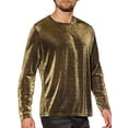 thumbnail image 4 of INSPIRE CHIC Mesh Sheer T-Shirt for Men's Long Sleeves Club Party Tee Tops, 4 of 5