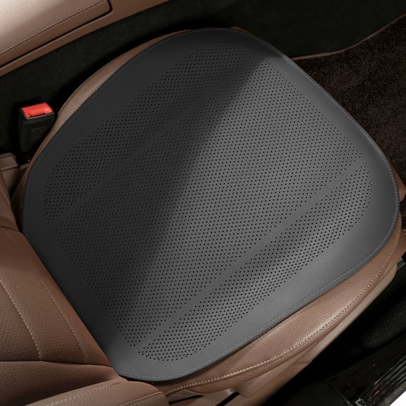 Breathable Nappa Leather Car Seat Covers, All Season Universal Front & Rear Full Car Seat Cover Accessories