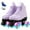 Purple, variant on JOJOLAM Roller Skates, Classic High Top Roller Skates with Light-Up Wheels, Pink, Women's 4.5 / Men's 4 + Count Per Pack + Teen Kid Adult