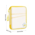 thumbnail image 3 of MTBLYS Bolsa organizadora de malla con asa|apertura completa de 180 grados|múltiples compartimentos con cremallera|ideal para guardar libros|cuadernos y otros artículos de papelería, 3 of 6