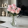 thumbnail image 6 of Dpityserensio 7Pcs Artificial Rose Flowers, Realistic Silk Rose Stems for Wedding Arch Backdrop, Faux Flower Bouquet for Living Room Table Centerpiece Party Decor, 6 of 6