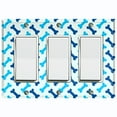 thumbnail image 1 of Metal Light Switch Plate Cover Dog Bone Treats Sky Blue DOG027, 1 of 13