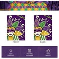 thumbnail image 6 of Newhomestyle Mardi Gras Garden Flag 12x18 Inch Double Sided, Masquerade Mask New Orleans Carnival Yard Outdoor Decoration, 6 of 6
