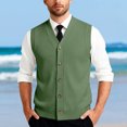 thumbnail image 2 of Gilet Classique en Tricot avec Boutons pour Hommes – Chandail Sans Manches Polyvalent pour Tenue Décontractée et Professionnelle, Garde-Robe Quotidienne du Printemps à l'Automne, 2 of 8