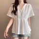 thumbnail image 4 of mfyjkho Tops Casuales Para Mujer, Camiseta De Mujer Suelta Y Versátil Tops Y Blusas Para Mujer L, 4 of 5