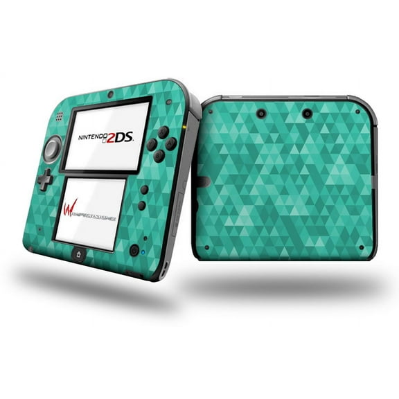 Triangle Mosaic Seafoam Green - Decal Style Vinyl Skin fits Nintendo 2DS - 2DS NOT INCLUDED