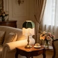 thumbnail image 6 of French Style Umbrella Shaped Tassel Fabric Lampshade, Restaurant Bedroom Desk Lamp Lighting, for Home Party Mantel Shelf Wall Door Porch and Seasonal Displays, 6 of 6