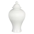 thumbnail image 2 of Jarrón clásico de flores, maceta, soporte para plantas, porcelana, cerámica, jengibre Blanco, 2 of 9