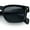 All Black, variant on Gentlemanly Hipster Narrow Rectangle Horn Rim Mens Plastic Sunglasses All Black