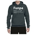 thumbnail image 2 of Wild Bobby,Funpa Like A Regular Grandpa Only Way Cooler, Father's Day, Unisex Graphic Hoodie Sweatshirt, Charcoal, Large, 2 of 3