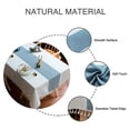 thumbnail image 4 of Inteprter 1 Uds. Mantel para de comedor mantel rectangular de lino y algodón mantel bordado de estilo rústico borde con flecos decoración de Decoración del hogar cielo azul 140x140cm Inteprter HA007857-01, 4 of 6