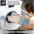 thumbnail image 2 of CPDD Bath Rug ,24\u201dx40\u201d,100% Polyester Extra Shaggy Soft and Non-Slip Machine Washable Dry Bathroom Mats,Thick Plush Rugs for Bathroom Bathtub Kids Tub Shower,Blue Blue 24”x40”, 2 of 7