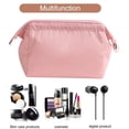 thumbnail image 4 of Bolsa de maquillaje de viaje, pequeñas bolsas de cosméticos para mujeres, bolsa de cosméticos portátil, organizador de almacenamiento, polvo superficial, 4 of 6