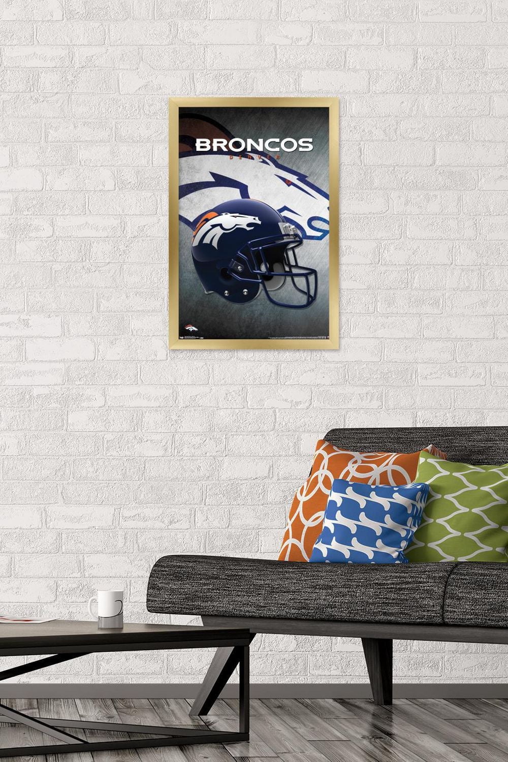 NFL Denver Broncos - Helmet 16 Wall Poster, 22.375" x 34"