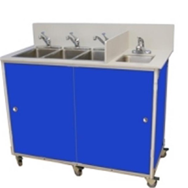 Monsam NS004 NSF Certified Four Basin Utensil Washing Self Contained