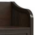 thumbnail image 3 of Simpli Home Connaught SOLID WOOD 30 inch Wide Traditional Small Entryway Storage Bench in Chestnut Brown, 3 of 17