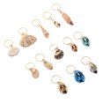 thumbnail image 2 of MasteelfCA 13Pcs Hair Jewelry Rings Decorations Pendants Hair Braid Rings DIY Shell Charms, 2 of 9
