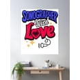 thumbnail image 2 of Sonographer With Love | Heartfelt Ultrasound Tech Gift Poster Wall Art, Modern Wall Decor, 24x36 UNFRAMED, 2 of 3