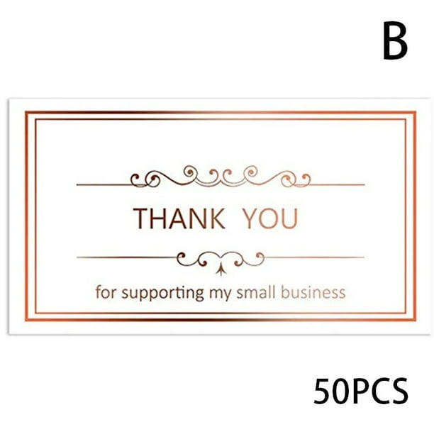 Tarjetas de visita de 30-500 piezas, gracias por su pedido, compra, gracias, tarjetas de felicitación, tarjeta de agradecimiento para pequeña empresa