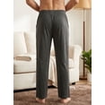 thumbnail image 4 of LANBAOSI 2 Pack Men's Pajama Pants Soft Lounge Pants with Pockets, Jersey Knit Lightweight Sleep Pants, Size Large, 4 of 9