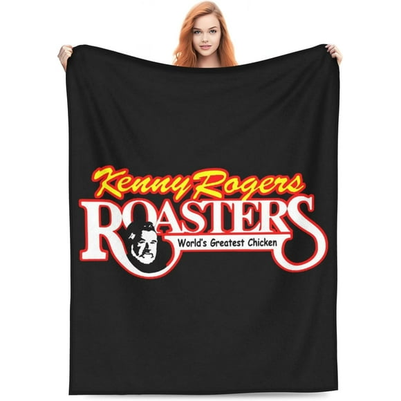 Kenny Rogers Anti-Pilling Flannel Blanket, Suitable for Sofas, Outdoor use, Games and Lunch Breaks 50"x40"