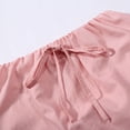 thumbnail image 5 of HNMKIU Linen Flared Maxi Skirt for Women with Back Slit and Pockets Drawstring Elastic Waist Ankle Length Long Skirts for Women Pink,XXL, 5 of 9