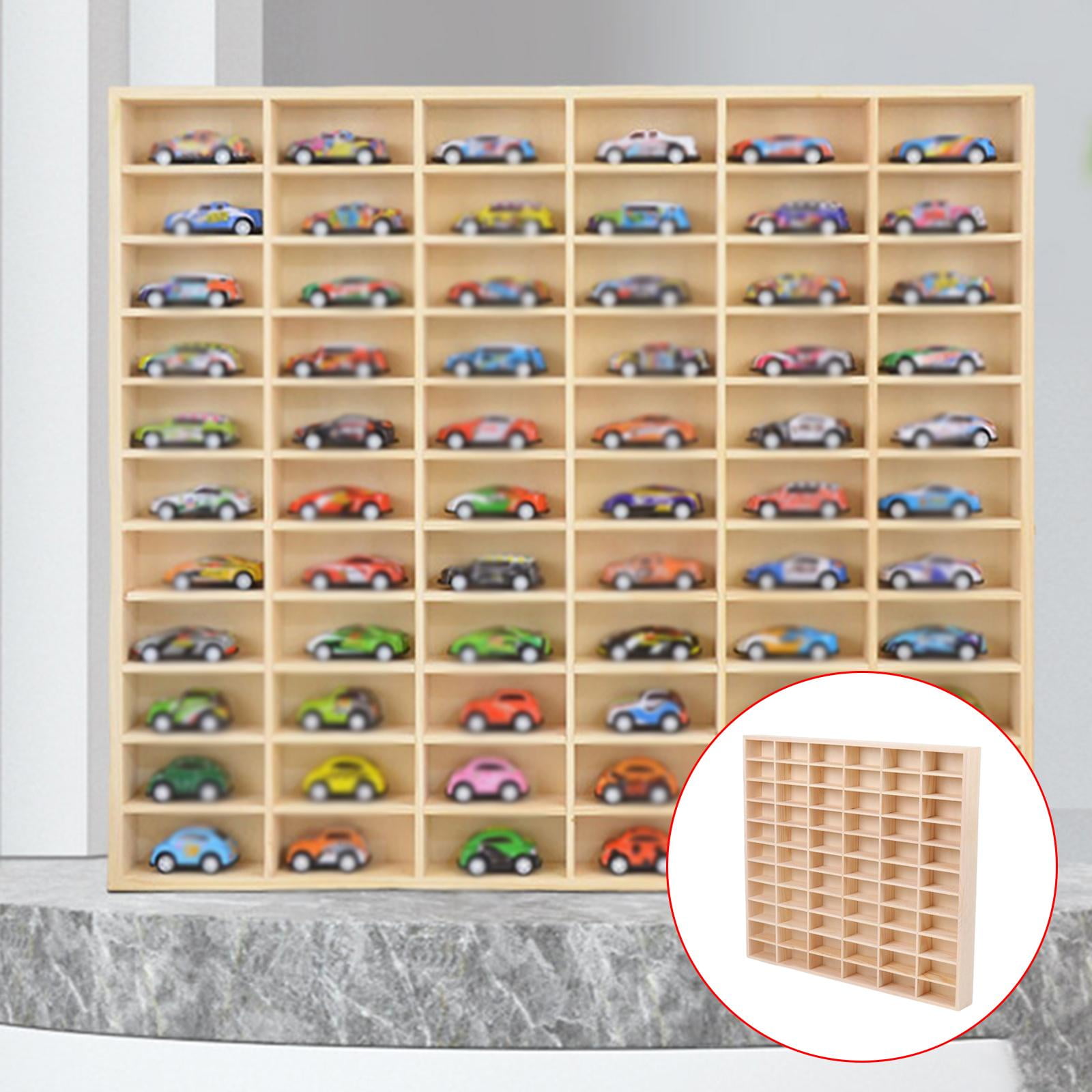 1pc Retro Doll Storage Rack With Grids, Wall Mount And Table Top 2 In 1  Storage Shelf For Action Figure, Perfume, Household Storage Organizer For  Offi