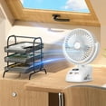 thumbnail image 4 of Clip Fan- 5 Speeds Small USB Fan With Strong Airflow- Clip And Desk Fan With Digital Display - Quiet For Office Bedroom School Stroller 2400MAH, 4 of 9