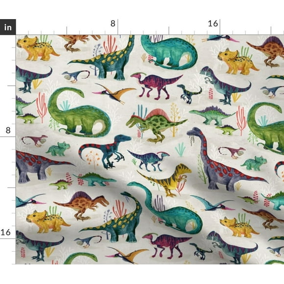 35+ dinosaur fleece fabric by the yard