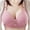 Pink, variant on Patlollav Womens Plus Size Women Striped Bra Wire Free Underwear One-Piece Bra Everyday Underwear