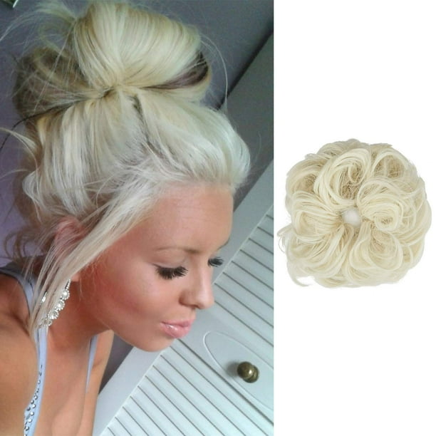 FUT Scrunchy Scrunchie Updo Postizo Cabello desordenado Extensiones de moño Moños Pieza de cabello