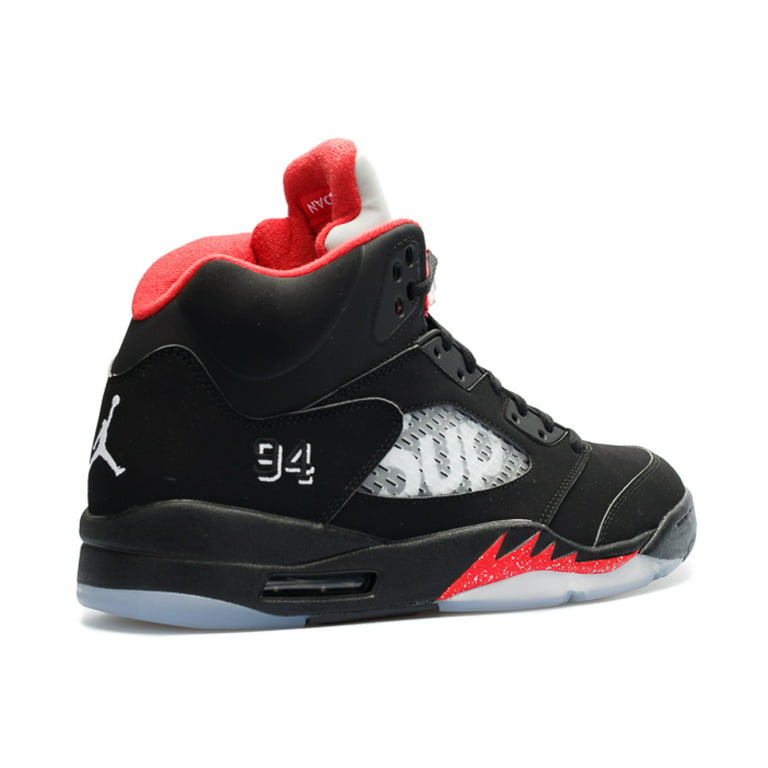 Supreme x Air Jordan 5 Retro 'Black' 824371-001