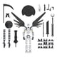 thumbnail image 1 of Titan 13 Action Figure,Stikbot Toys with Weapon Accessories,T13 Fully Articulated Joints Action Figure, T13 Action Figure Robot, The Ideal Gift for Holidays (White), 1 of 8