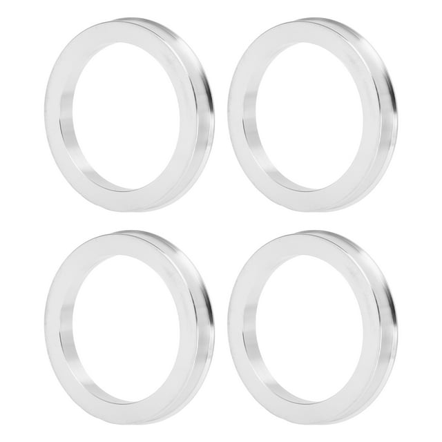 Unique Bargains OD 69.6mm to ID 54.1mm Car Wheel Hub Centric Rings Aluminium Alloy 4 Pcs