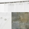 thumbnail image 5 of Taupe Squares Texture Decor Shower Curtain,Grey and Beige Art Painting Bathroom Decor Polyester Fiber Plastic Rings Quick-Drying Waterproof for Bathtubs/Bathroom, 72x72 inches, 5 of 6