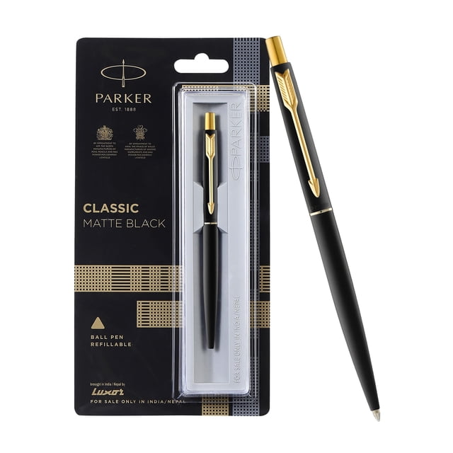 Boligrafo Parker Classic 9000013841 Negro Mate Detalles Dorados Punta 0.5mm