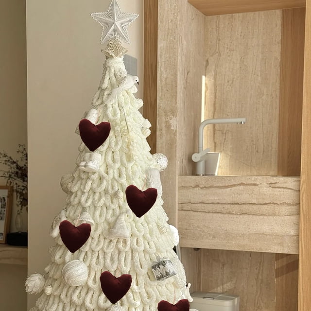 Xihbxyly Paletas No Reclamadas Colapso de Navegación En El Hogar de Peluche Rojo Oscuro Coreano En Material Paquete Material En Bricolaje Decoración Navideñas