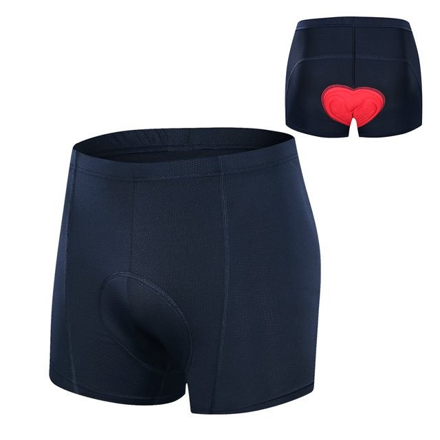 Graflsoa Men's High-Performance Cycling Shorts with 3D Foam Padding - Breathable, Moisture-Wicking, and Anti-Chafing Design for Long-Distance Rides (Dark Blue, XL)