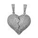thumbnail image 1 of Collares colgantes para parejas, hip hop, mejores amigos, aniversarios. 54x41mm, 1 of 8