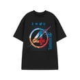 thumbnail image 1 of Marvel Grid Mens Black Short Sleeved T-Shirt, 1 of 6