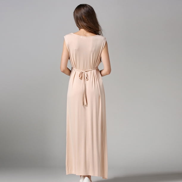 formal breastfeeding dresses Formal Side Slit Nursing Maxi -Hidden Zippers